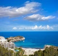 Altea beach aerial view in Alicante Royalty Free Stock Photo