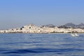 Altea from blue sea Mediterranean white village Royalty Free Stock Photo