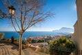 Altea Old Town panoramic view from the observation platform Royalty Free Stock Photo