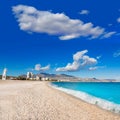 Altea Playa del Albir of white stones in Alicante