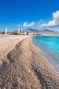 Altea Playa del Albir of white stones in Alicante Royalty Free Stock Photo