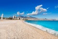 Altea Playa del Albir of white stones in Alicante Royalty Free Stock Photo