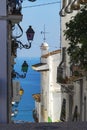 Altea, Spain - March 05, 2020: Beautiful view of authentic Altea old town street. Altea, province of Alicante Royalty Free Stock Photo