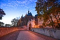 Altenburg Germany -May 2018: the impressive residence castle in front of the blue summer sky Royalty Free Stock Photo