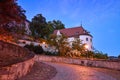 Altenburg Germany -May 2018: the impressive residence castle in front of the blue summer sky Royalty Free Stock Photo