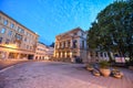 Altenburg Germany -May 2018: the impressive theatre in front of the blue summer sky Royalty Free Stock Photo