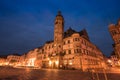 Altenburg Germany -May 2018: the town hall and marketplace at night Royalty Free Stock Photo