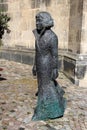 Altenburg, Germany - September 6, 2023: Monument to Spalatin, or Georg Burkhardt who was a German humanist, theologian and Royalty Free Stock Photo