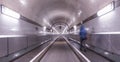 Alter elbtunnel hamburg germany Royalty Free Stock Photo