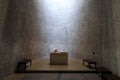 An alter inside the Notre Dame du Haut chapel in Ronchamp, France Royalty Free Stock Photo