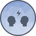 Altercation icon vector image. Royalty Free Stock Photo