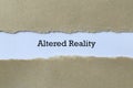 Altered reality on paper