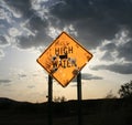 Altered road sign