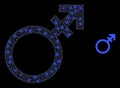 Alternate Gender Symbol - Bright Web Net with Lightspots