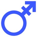 Alternate Gender Symbol Flat Icon