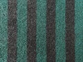 Alternating black-green stripe pattern on carpet for modern building decoration