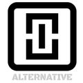 Alternative concept icon on white Royalty Free Stock Photo