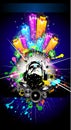 Alternative Discoteque Music Flyer Royalty Free Stock Photo
