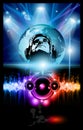 Alternative Discoteque Music Flyer Royalty Free Stock Photo