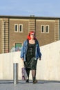 Alternative dressed girl with red hair, Tilburg, Netherlands