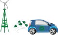 Alternative driving go green , and save.. Royalty Free Stock Photo