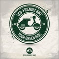 Alternative eco friendly bike stamp