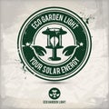 Alternative eco garden light stamp