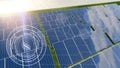 Alternative energy business, solar energy energy of the future, solar panel system Royalty Free Stock Photo