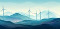 Alternative energy ecological environment wind landscape turbine nature windmill renewable technology electricity