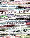 Alternative energy headlines Royalty Free Stock Photo