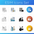 Alternative energy icons set Royalty Free Stock Photo