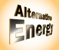 Alternative Energy lettering - 3D illustration