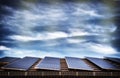 Alternative energy with solar panel system Royalty Free Stock Photo