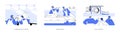 Alternative energy source abstract concept vector illustrations.
