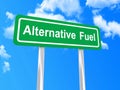 Alternative fuel sign