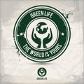 Alternative green life stamp