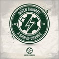 Alternative green thunder stamp