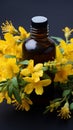 Alternative healing Yellow flowers of Hypericum, used in homeopathic remedies