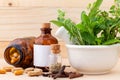 Alternative health care fresh herbal. Royalty Free Stock Photo