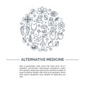 Alternative Medicine centre concept.