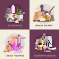 Alternative Medicine Design Concept Set