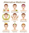 Alternative Medicine icons set