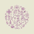 Alternative Medicine vector concept.