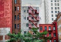 Alternative New York. Buildings in the street.