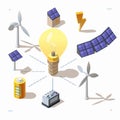 Alternative renewable energy sources Royalty Free Stock Photo