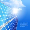 Alternative renewable solar energy and environmental concept. Royalty Free Stock Photo