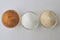 Alternative sweeteners - organic coconut sugar, xylitol, cane sugar,