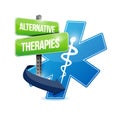 Alternative therapies medical symbol