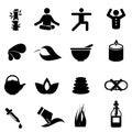 Alternative therapy medicine icons