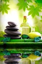 Alternative treatments of natural essences vertical composition